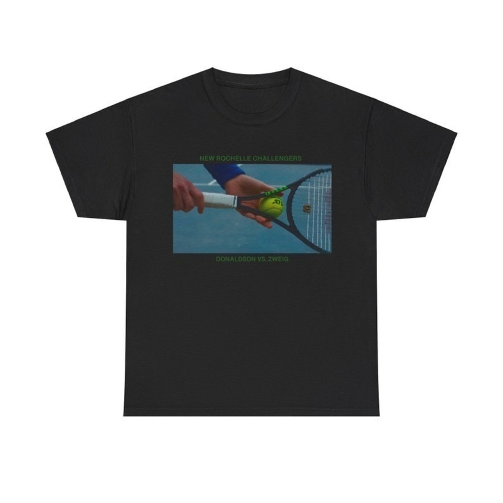 Challengers Movie Scene Unisex Cotton Tee Black Shirt
